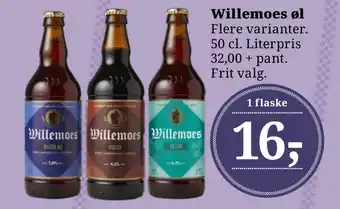 Dagli'Brugsen Willemoes øl tilbud