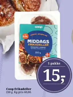 Dagli'Brugsen Coop frikadeller tilbud