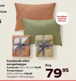 Kvickly Gavlpude eller sengetæppe tilbud