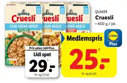 Lidl Cruesli tilbud