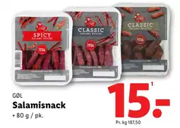 Lidl Salamisnack tilbud