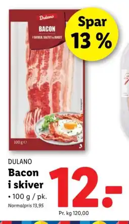 Lidl DULANO Bacon tilbud