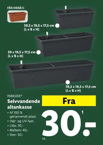 Lidl Selvvandende altankasse tilbud