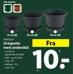 Lidl Urtepotte med underskål tilbud