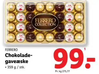 Lidl FERRERO Chokolade- gaveæske tilbud