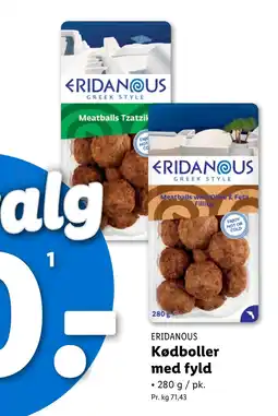 Lidl Kødboller med fyld tilbud