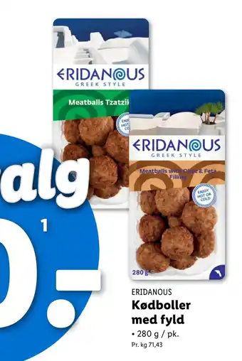 Lidl Kødboller med fyld tilbud