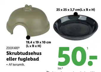 Lidl Skrubtudsehus eller fuglebad tilbud