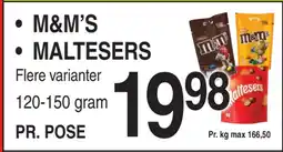 ABC Lavpris M&M’S • MALTESERS tilbud