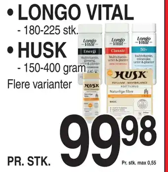 ABC Lavpris LONGO VITAL • HUSK tilbud