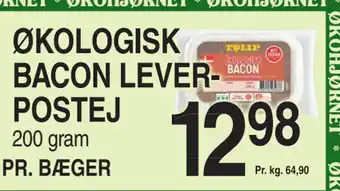 ABC Lavpris ØKOLOGISK BACON LEVERPOSTEJ tilbud