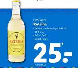 Lidl ERIDANOUS Retsina tilbud