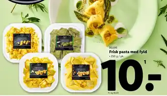 Lidl DELUXE frisk pasta med fyld tilbud