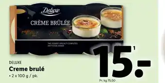 Lidl Deluxe CRÈME BRÛLÉE tilbud