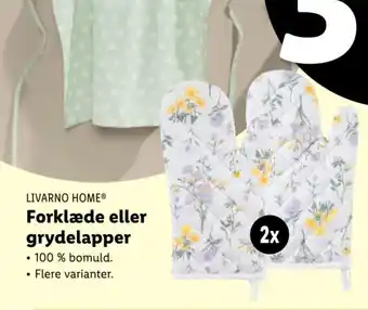 Lidl LIVARNO HOME® Forklæde eller grydelapper tilbud