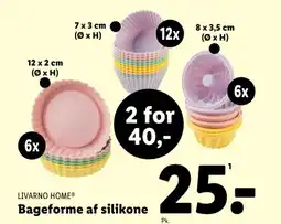 Lidl LIVARNO HOME® Bageforme af silikone tilbud