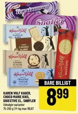 Løvbjerg KAREN VOLF KAGER, CHOCO MARIE KIKS, DIGESTIVE EL. SNØFLER tilbud