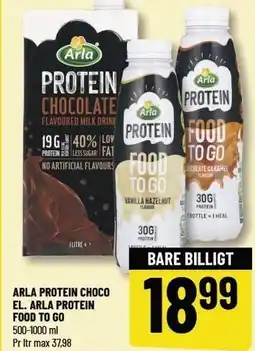 Løvbjerg ARLA PROTEIN CHOCO EL. ARLA PROTEIN FOOD TO GO tilbud