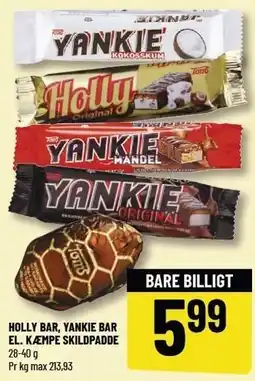 Løvbjerg HOLLY BAR, YANKIE BAR EL. KÆMPE SKILDPADDE tilbud