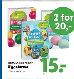 Lidl HEITMANN EIERFARBEN® Æggefarver tilbud