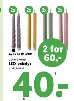 Lidl LED-vokslys tilbud