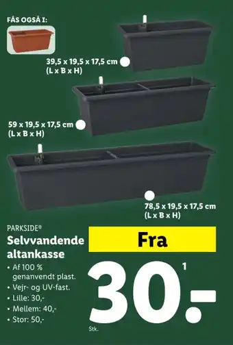 Lidl PARKSIDE® Selvvandende altankasse tilbud