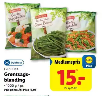 Lidl FRESHONA Grøntsags- blanding tilbud