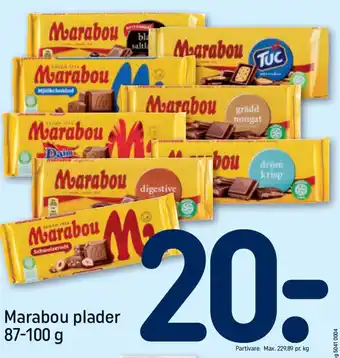 REMA 1000 Marabou plader tilbud