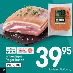 REMA 1000 Frilandsgris Røget bacon tilbud