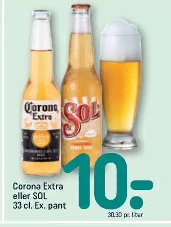 REMA 1000 Corona Extra eller SOL tilbud