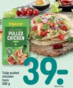 REMA 1000 TULIP pulled chicken taco tilbud