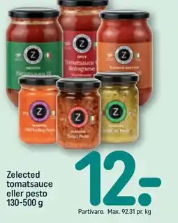 REMA 1000 Zelected tomatsauce eller pesto tilbud