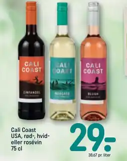 REMA 1000 Cali Coast USA, rød-, hvid- eller rosévin tilbud