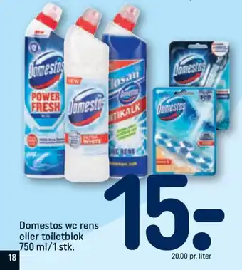 REMA 1000 Domestos WC rens eller toiletblok tilbud