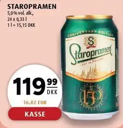 Scandinavian Park STAROPRAMEN 24 x 0,33 l tilbud