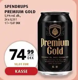 Scandinavian Park SPENDERS PREMIUM GOLD 24 x 0,33 l tilbud