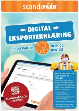 Scandinavian Park DIGITAL EKSPORTERKLÆRING SCANDIPARK tilbud