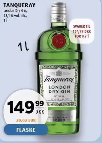 Scandinavian Park TANQUERAY 1 l tilbud