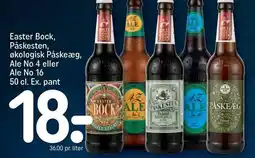 REMA 1000 Easter Bock, Påskesten, økologisk Påskeæg, Ale No 4 eller Ale No 16 tilbud