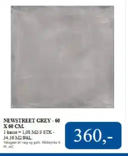 Davidsen Newstreet grey - 60 tilbud