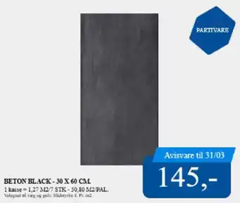 Davidsen Beton black - tilbud