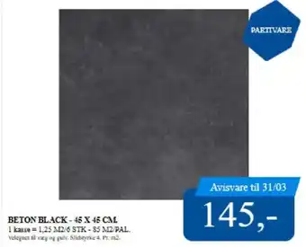 Davidsen Beton black- tilbud