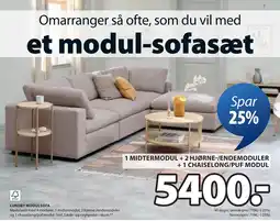 JYSK LUNDBY MODULSOFA tilbud