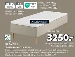 JYSK DINGLA PB75 BOXMADRAS tilbud