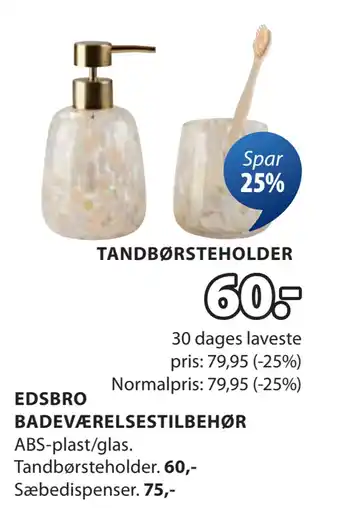 JYSK TANDBØRSTEHOLDER tilbud