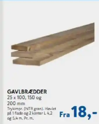 Davidsen GAVLBRÆDDER 25 x 100, 150 og tilbud