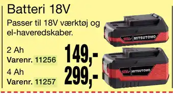 Harald Nyborg Batteri 18V tilbud