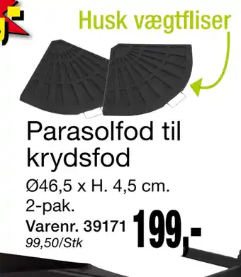 Harald Nyborg Parasolfod til krydsfod tilbud