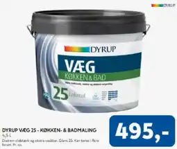 Davidsen Dyrup væg 25 - køkken- & badmaling tilbud