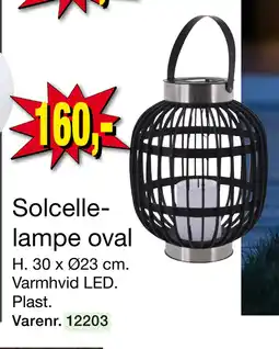 Harald Nyborg Solcellelampe oval tilbud